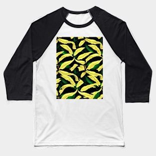 Creative pattern with tropical leaves Baseball T-Shirt